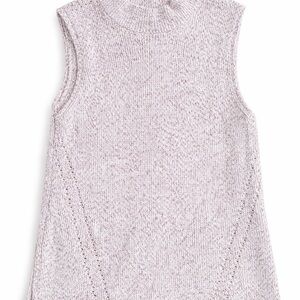 White House Black Market Sleeveless Knit Tank in Soft Lavender